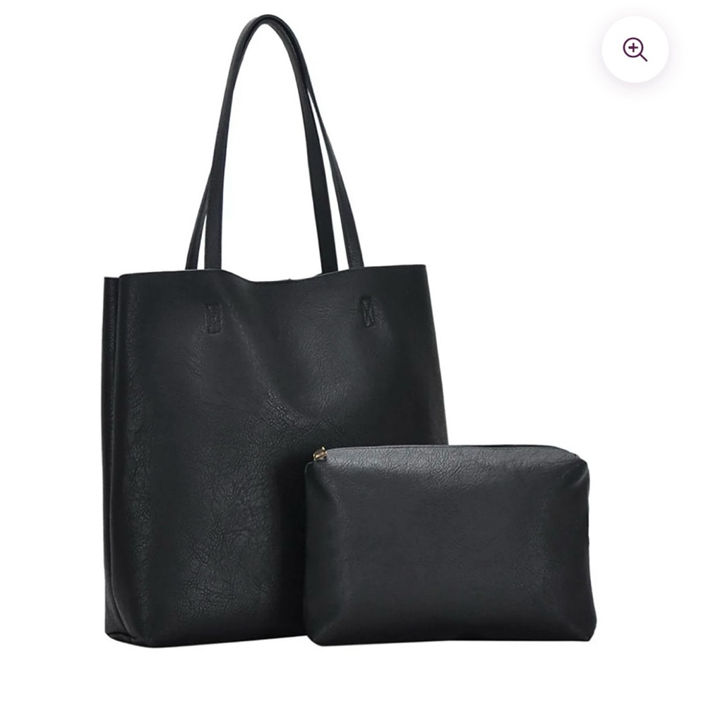 Antik Kraft Black Tote Bag Set with Minimalist Design